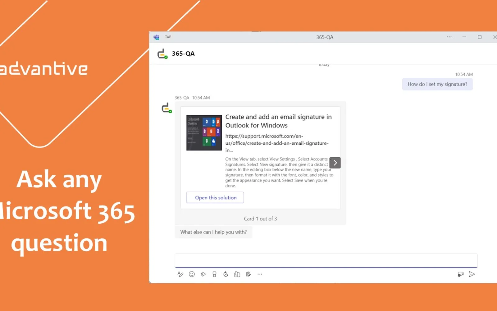 365-QA — screenshot from the Microsoft Marketplace listing