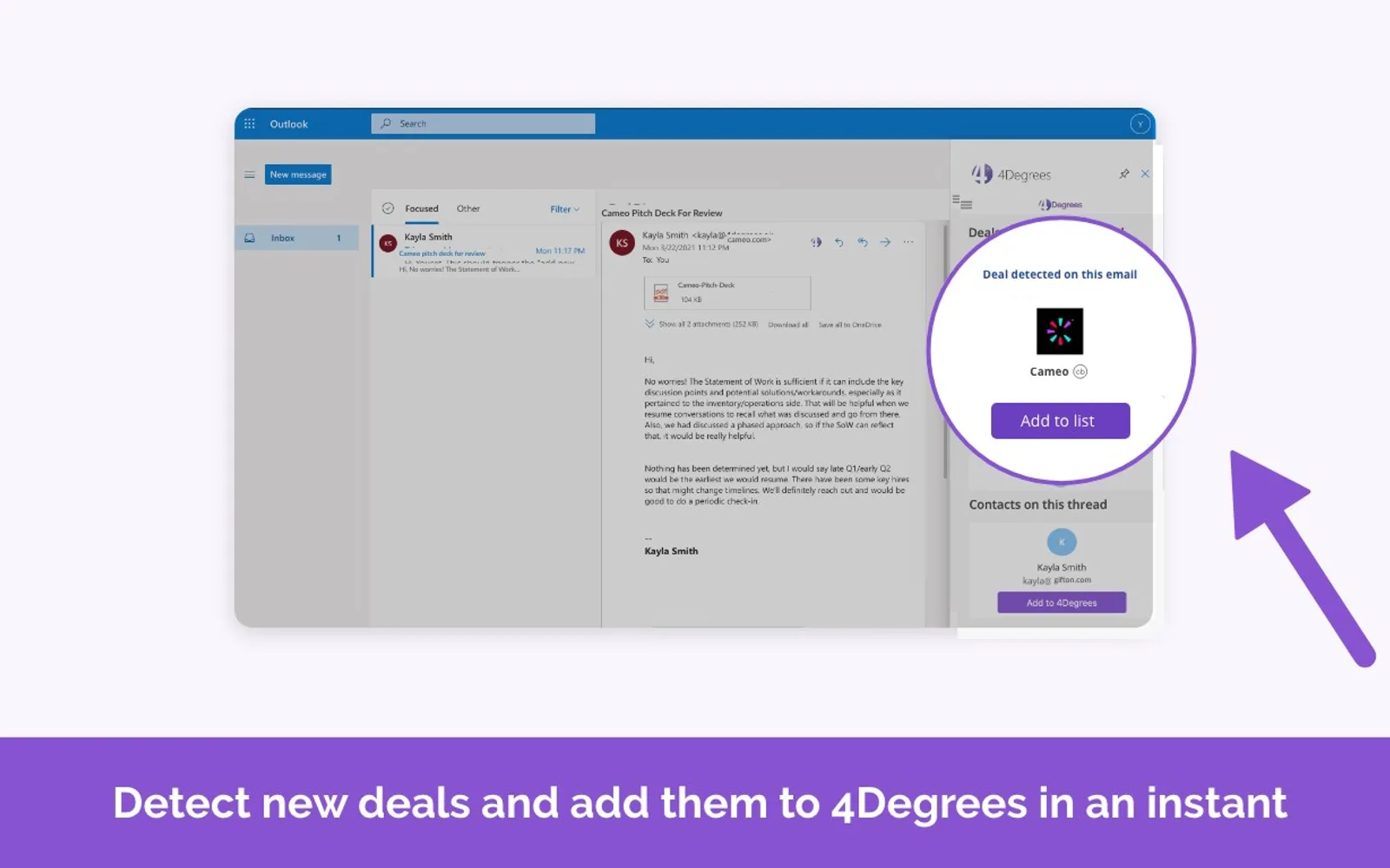 4Degrees — screenshot from the Microsoft Marketplace listing