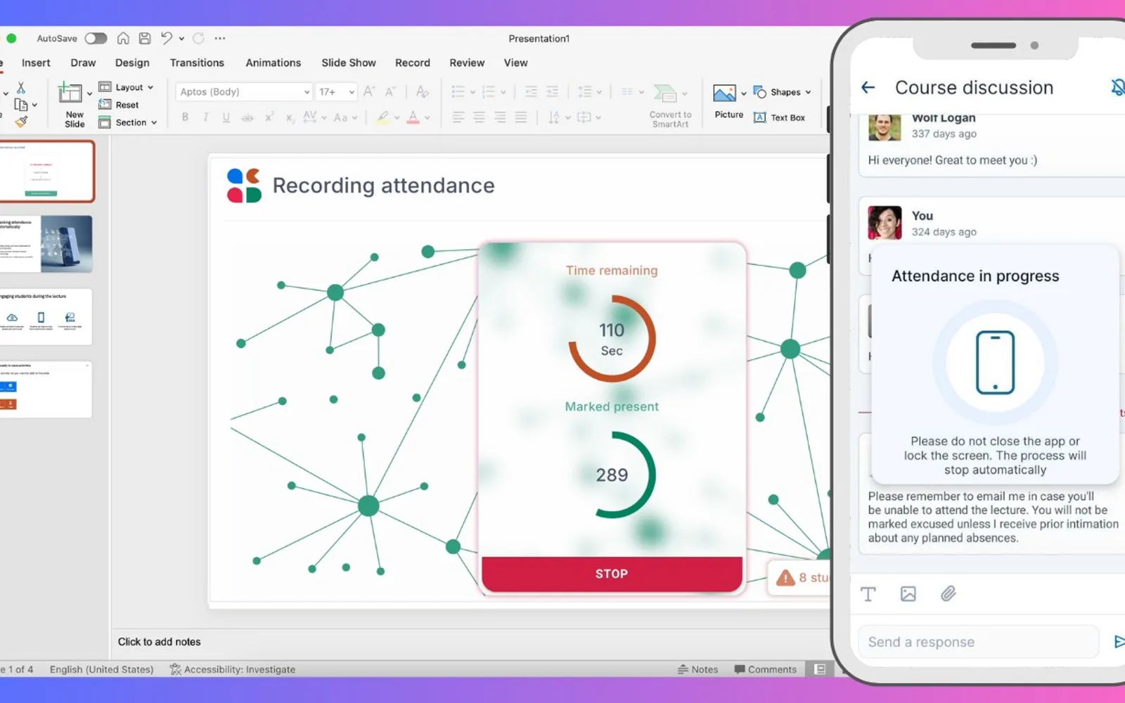 Acadly for PowerPoint — screenshot from the Microsoft Marketplace listing