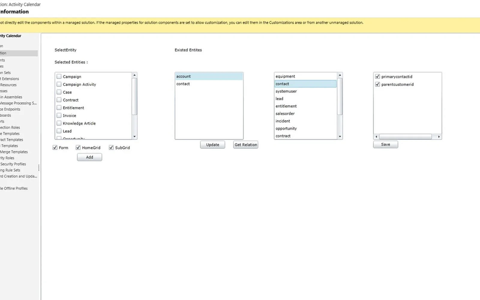 Activity Calendar — screenshot from the Microsoft Marketplace listing