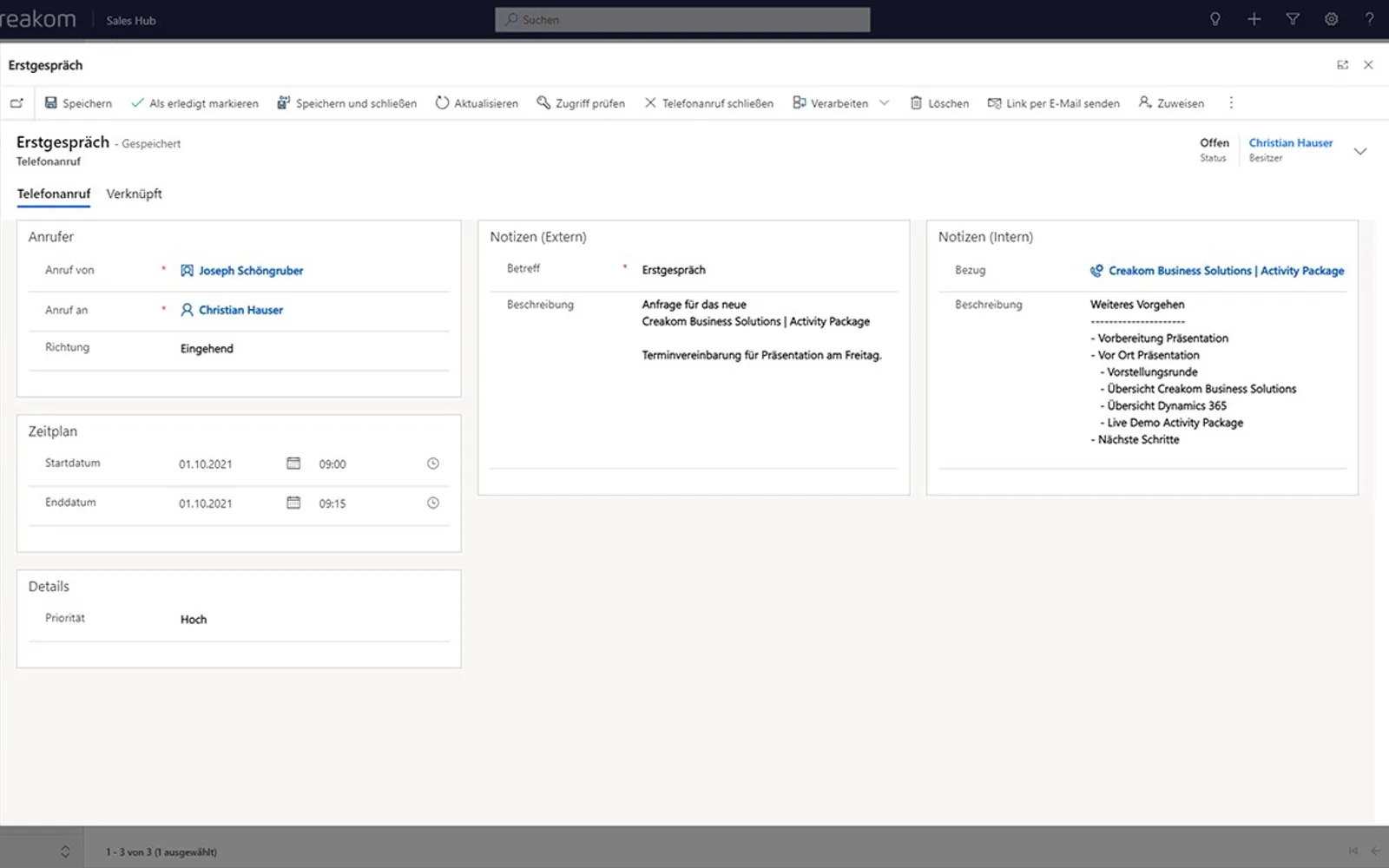 Activity Package — screenshot from the Microsoft Marketplace listing