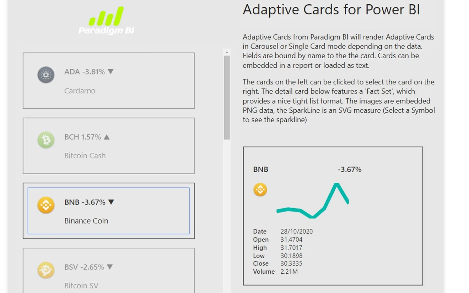 AdaptiveCards — screenshot from the Microsoft Marketplace listing