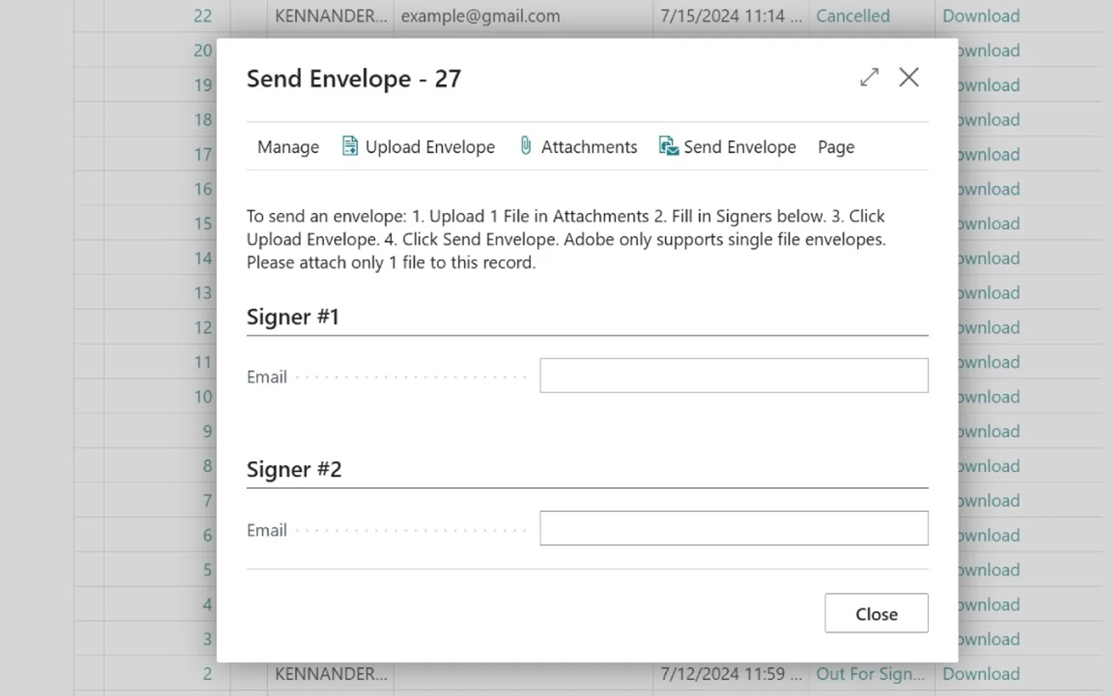 Adobe Acrobat Sign for Dynamics 365 Business Central — screenshot from the Microsoft Marketplace listing