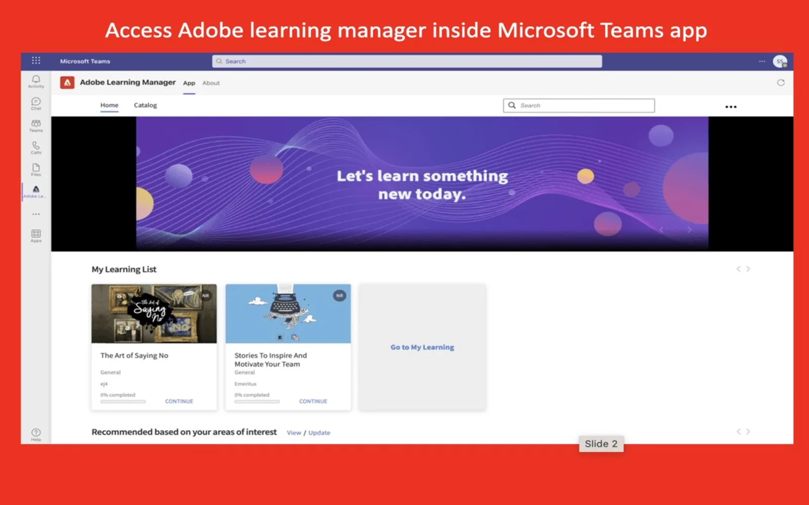 Adobe Learning Manager — screenshot from the Microsoft Marketplace listing