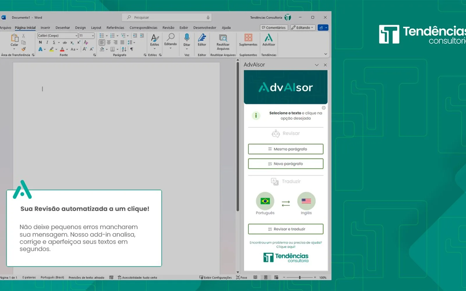 AdvAIsor — screenshot from the Microsoft Marketplace listing