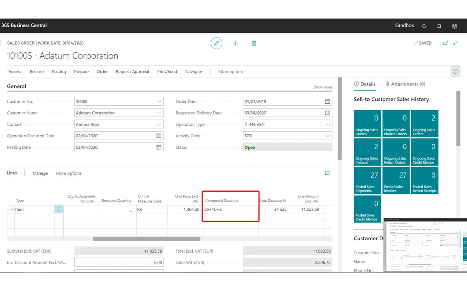 Advanced Discounts — screenshot from the Microsoft Marketplace listing