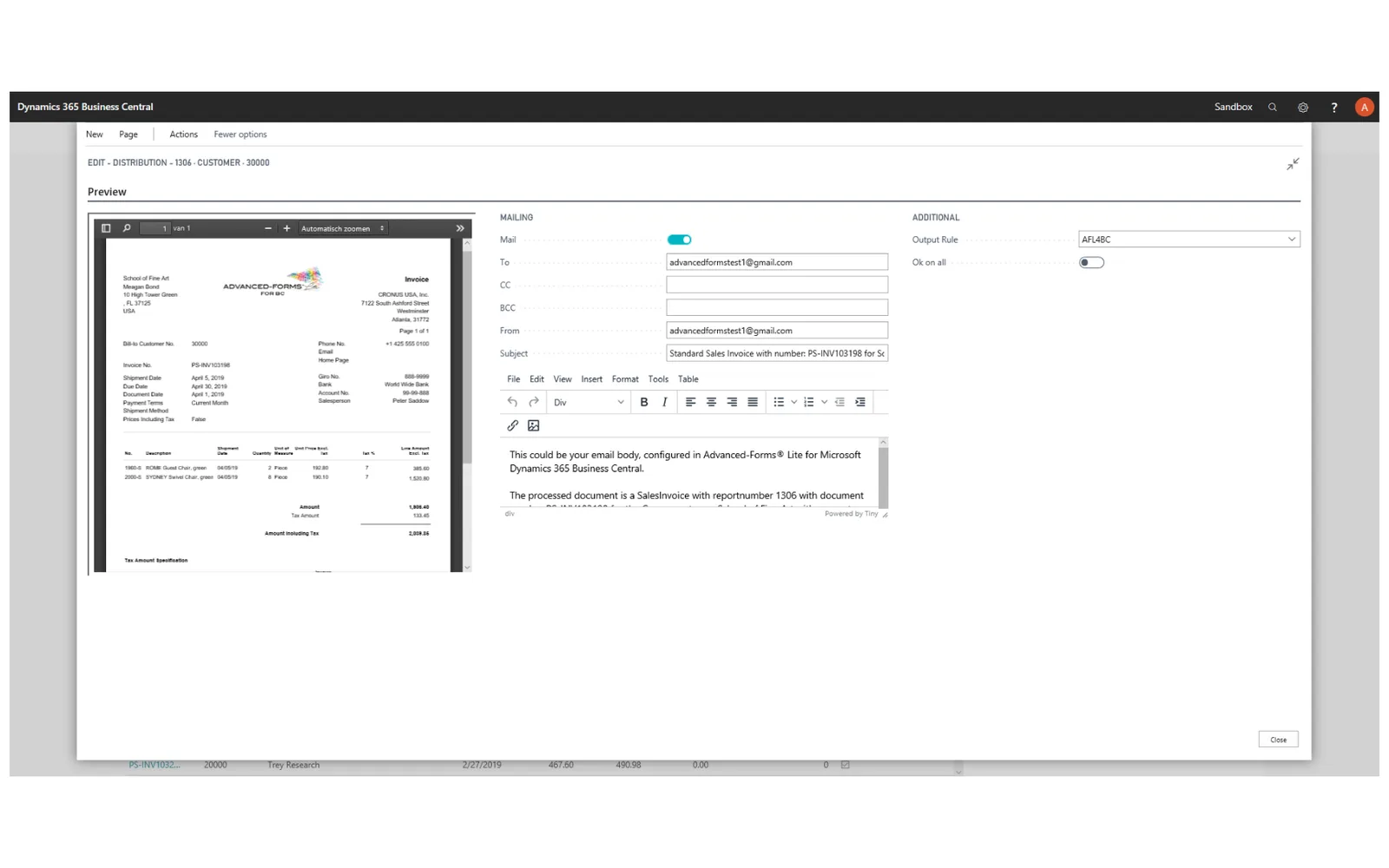 Advanced-Forms® Cloud — screenshot from the Microsoft Marketplace listing