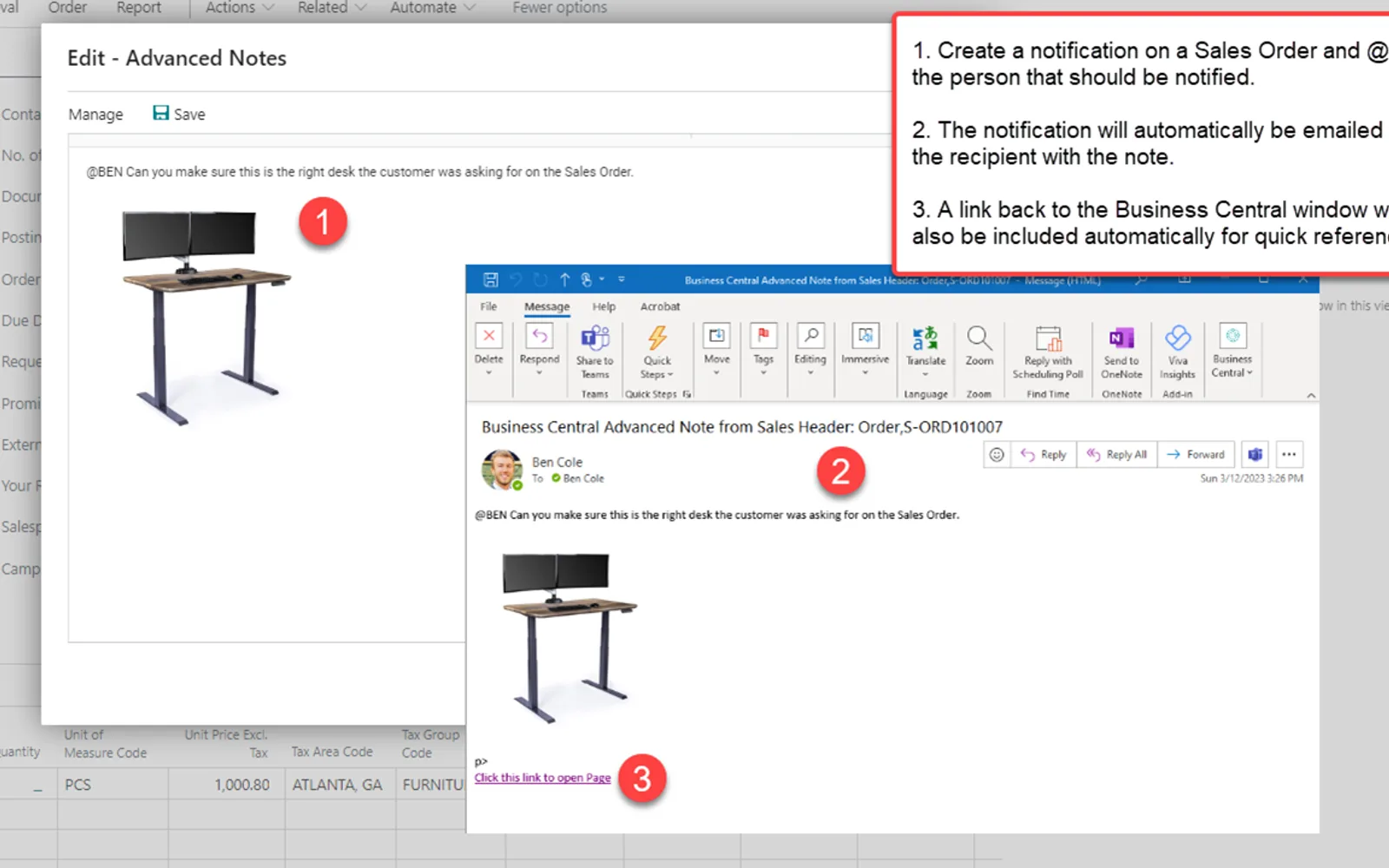 Advanced Notifications — screenshot from the Microsoft Marketplace listing