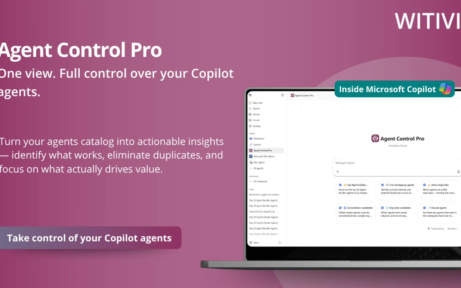 Agent Control Pro — screenshot from the Microsoft Marketplace listing