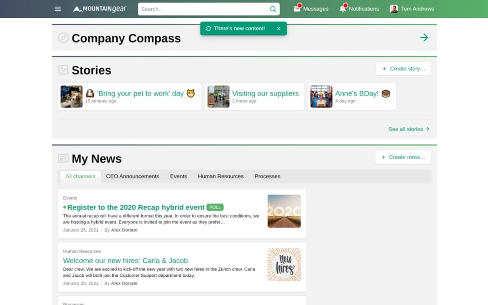 ahead Intranet — screenshot from the Microsoft Marketplace listing