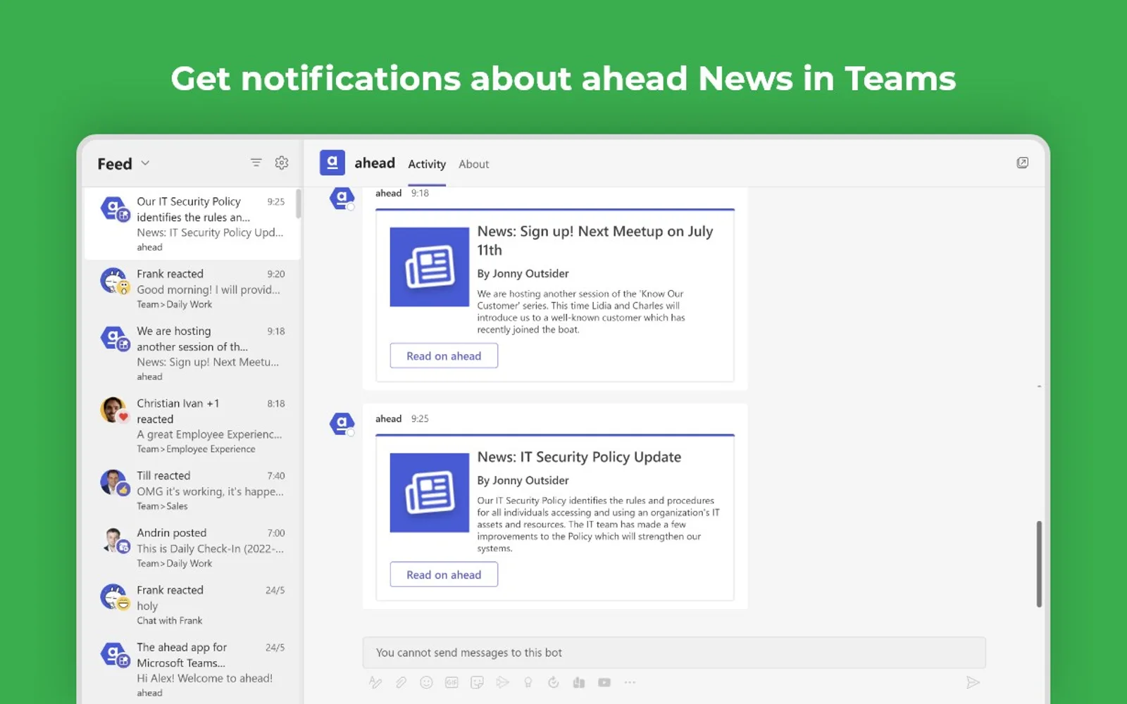 ahead — screenshot from the Microsoft Marketplace listing