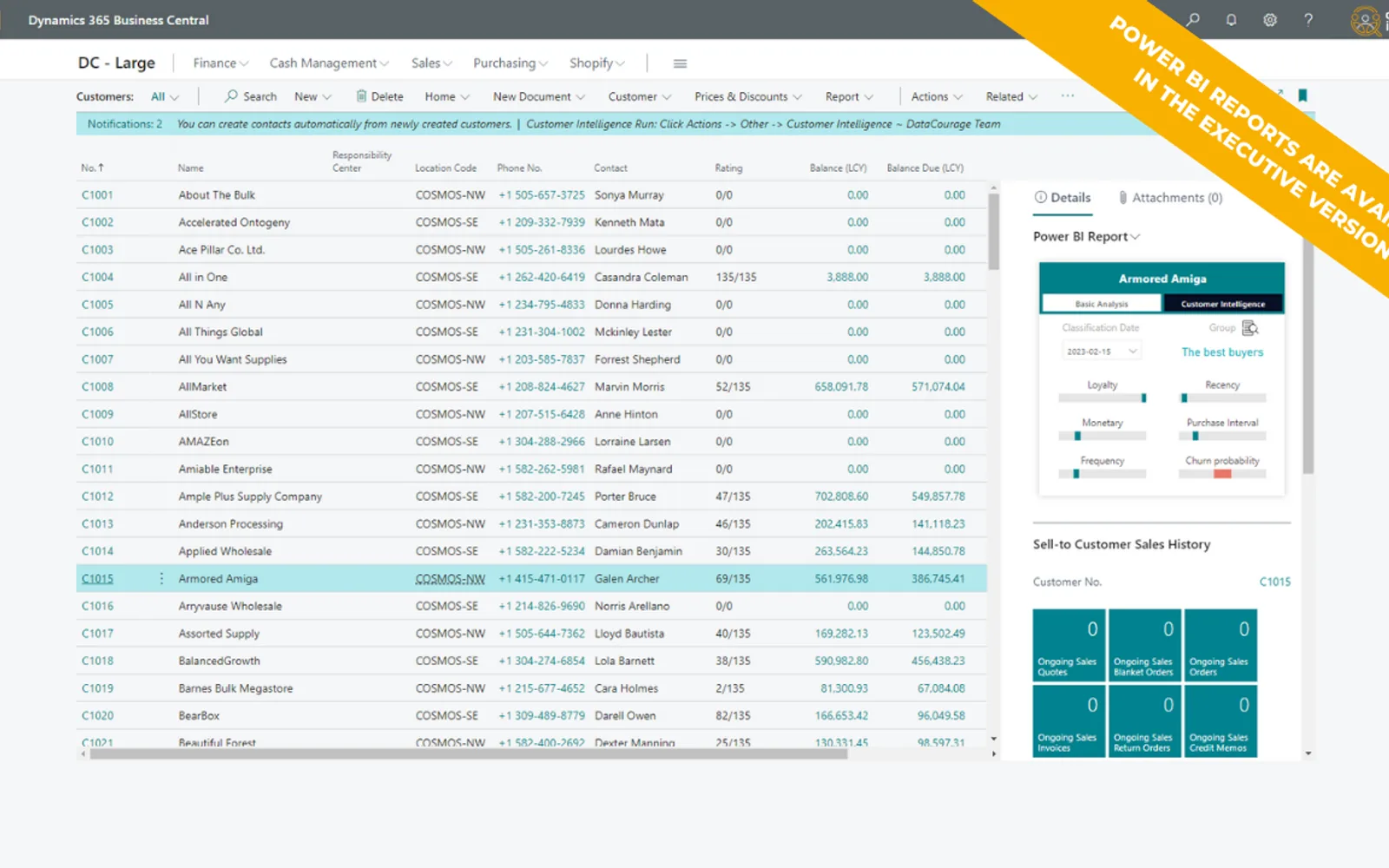 AI Customer Intelligence — screenshot from the Microsoft Marketplace listing