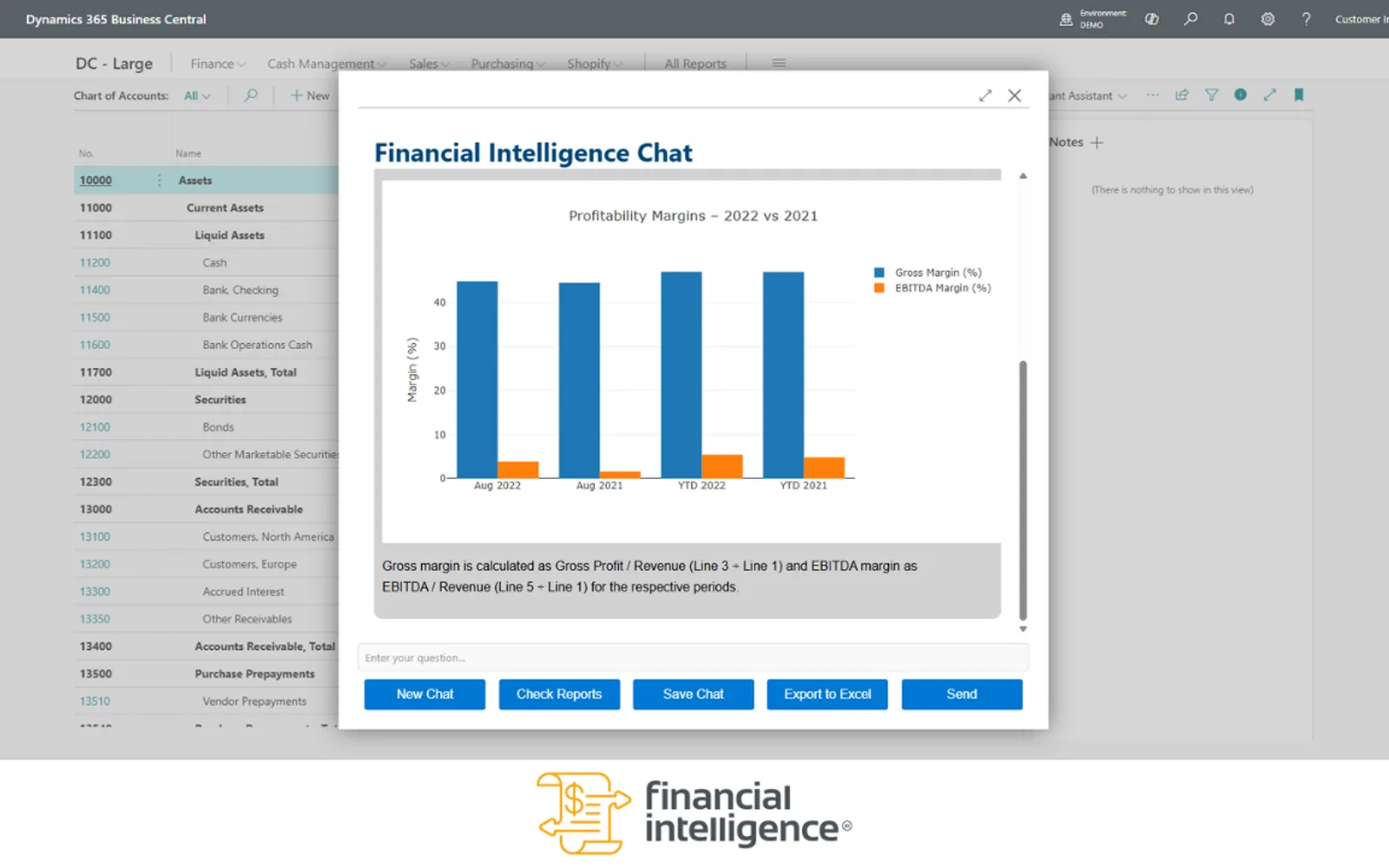 AI Financial Intelligence — screenshot from the Microsoft Marketplace listing