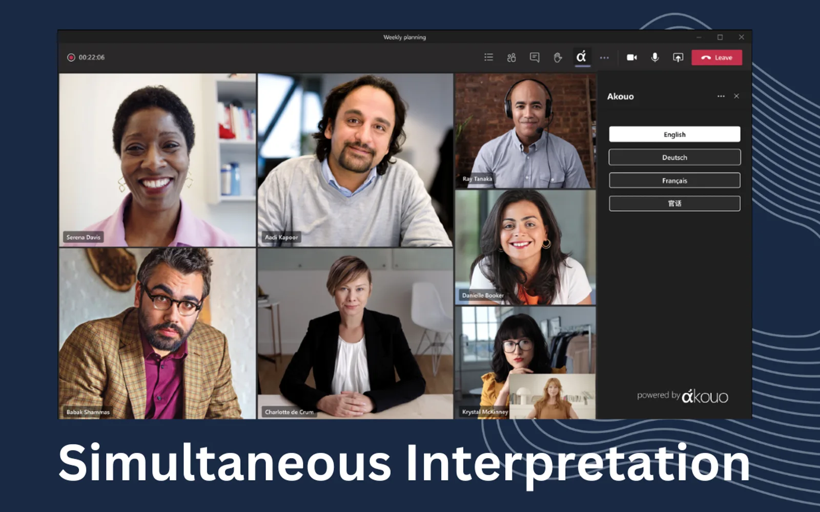 Akouo Interpretation — screenshot from the Microsoft Marketplace listing