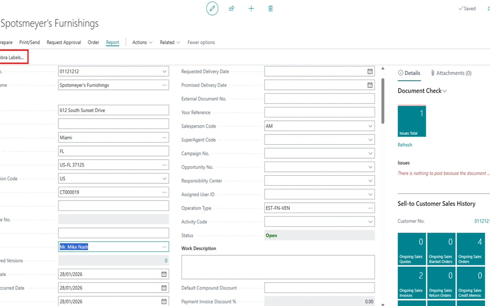 AL Zebra ZPL Label Manager — screenshot from the Microsoft Marketplace listing