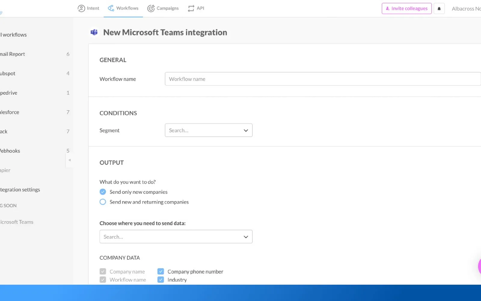 Albacross — screenshot from the Microsoft Marketplace listing