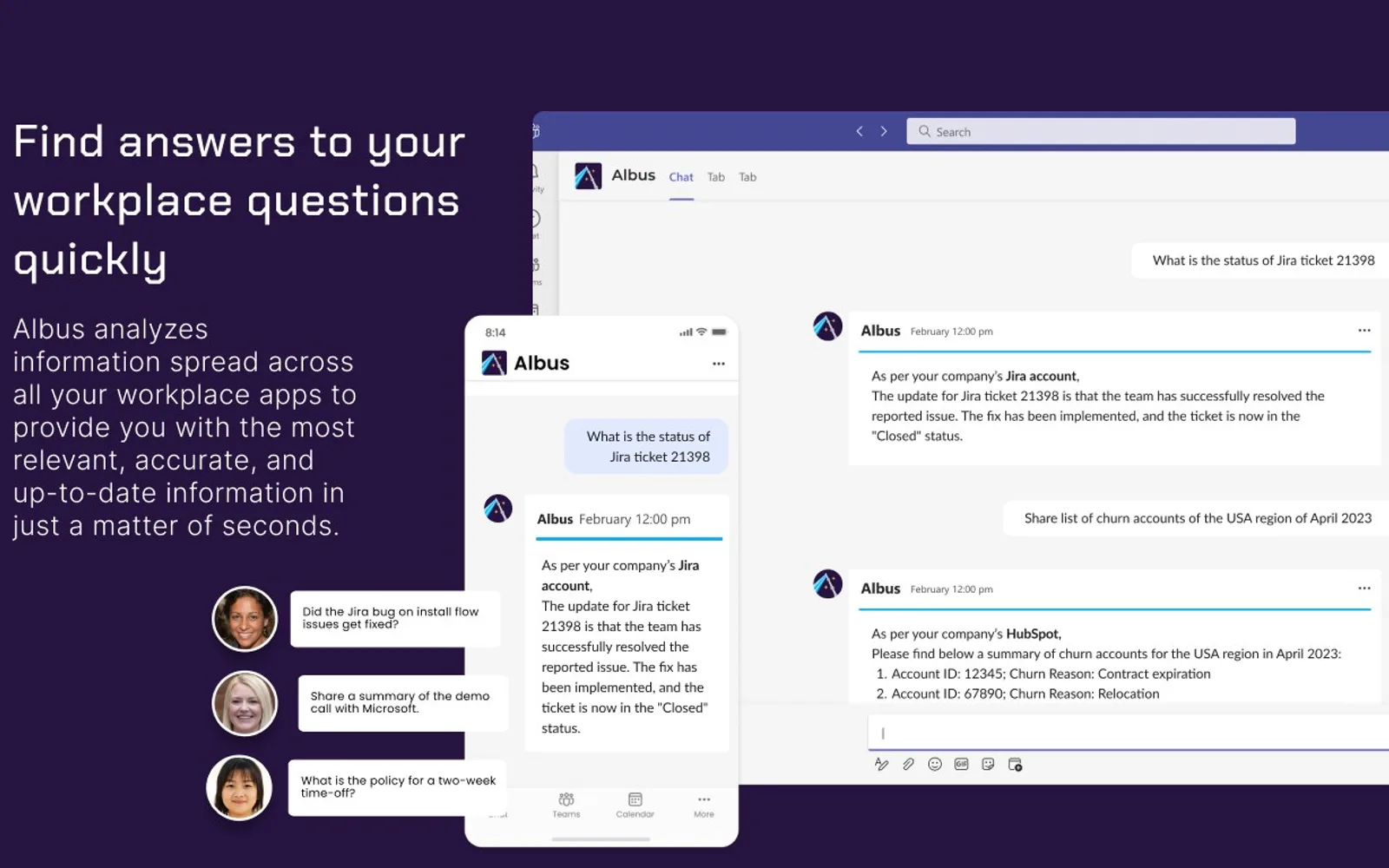 Albus — screenshot from the Microsoft Marketplace listing