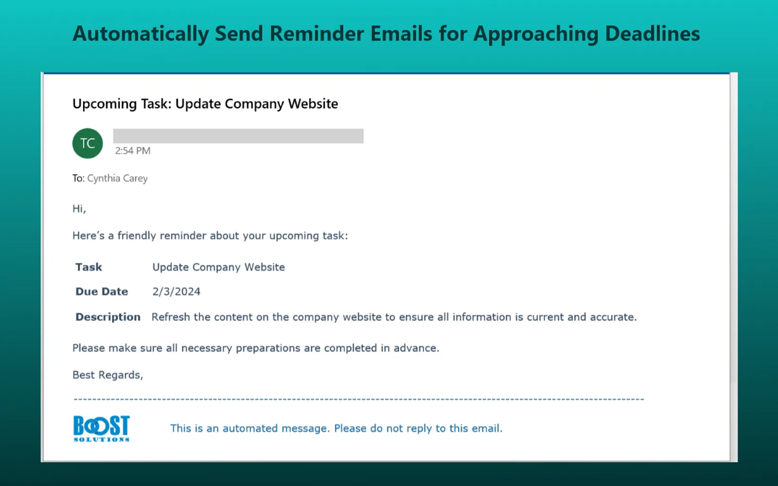 Alert Reminder — screenshot from the Microsoft Marketplace listing