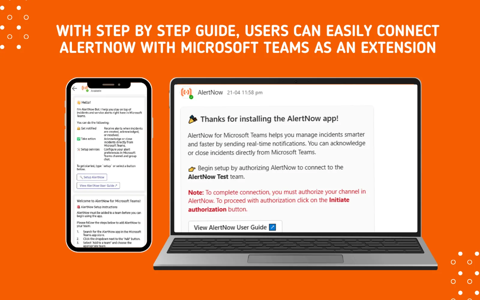 AlertNow — screenshot from the Microsoft Marketplace listing