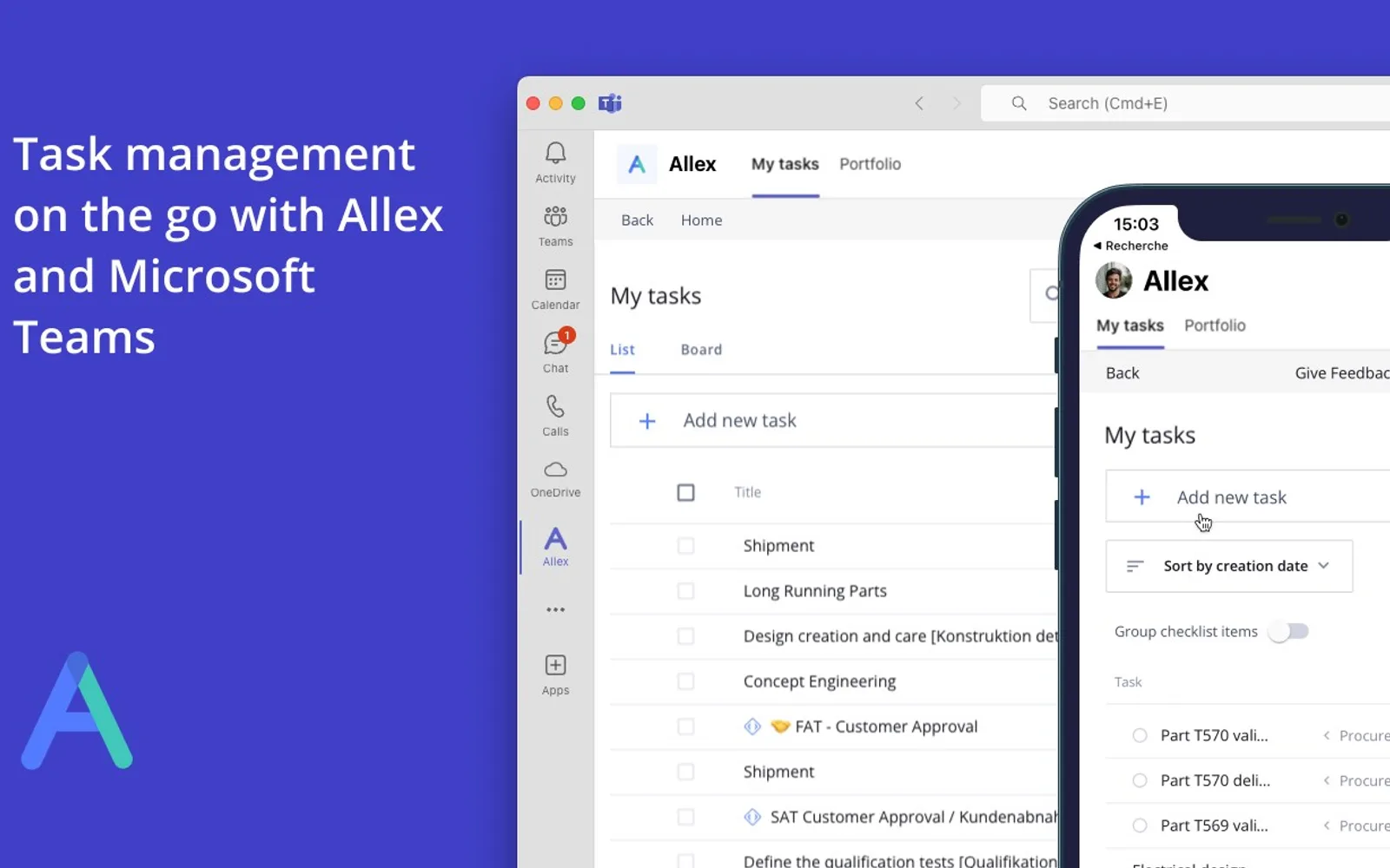 Allex — screenshot from the Microsoft Marketplace listing