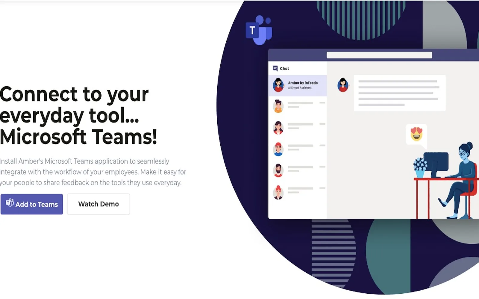 Amber by inFeedo — screenshot from the Microsoft Marketplace listing