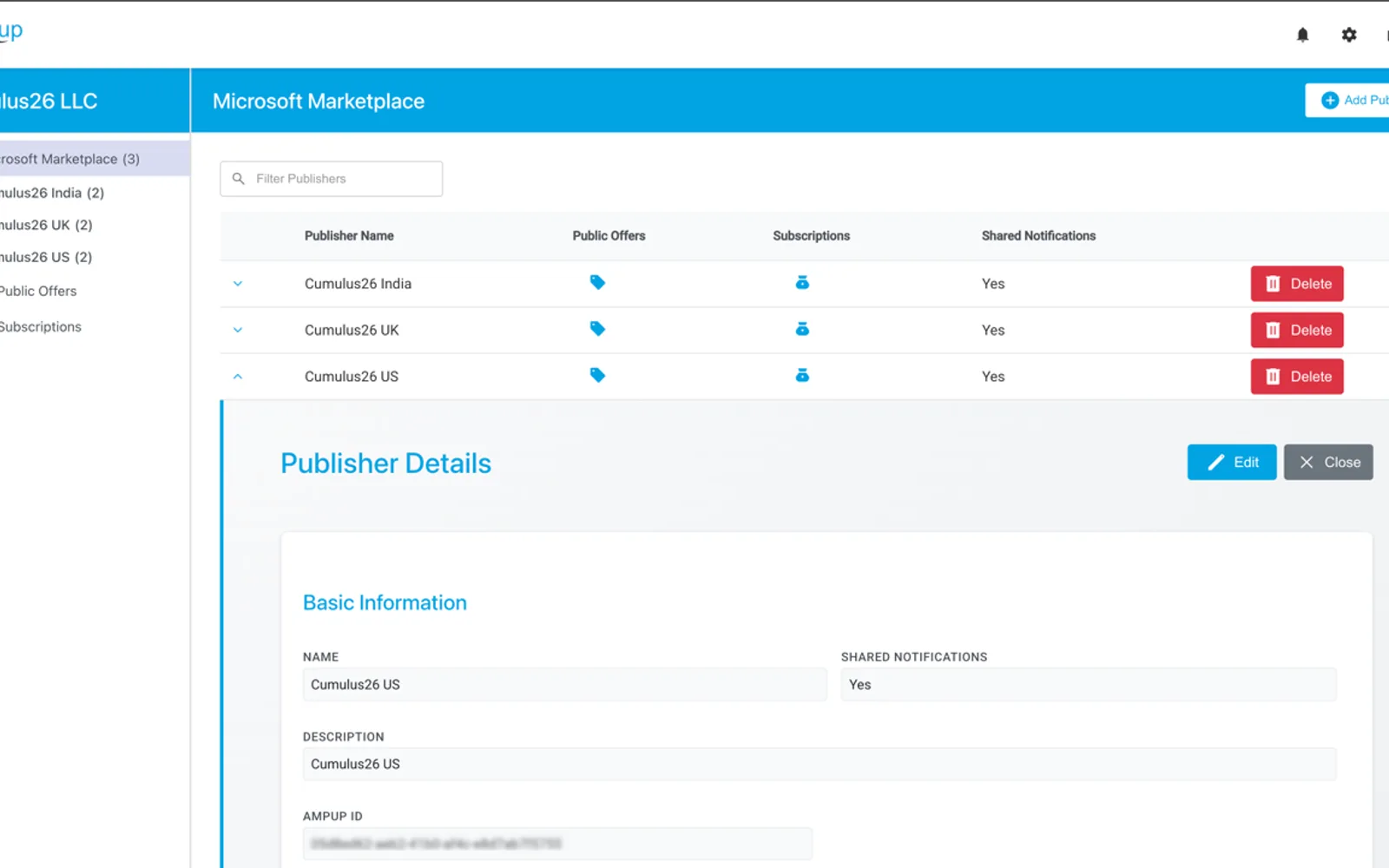 AMPup — screenshot from the Microsoft Marketplace listing