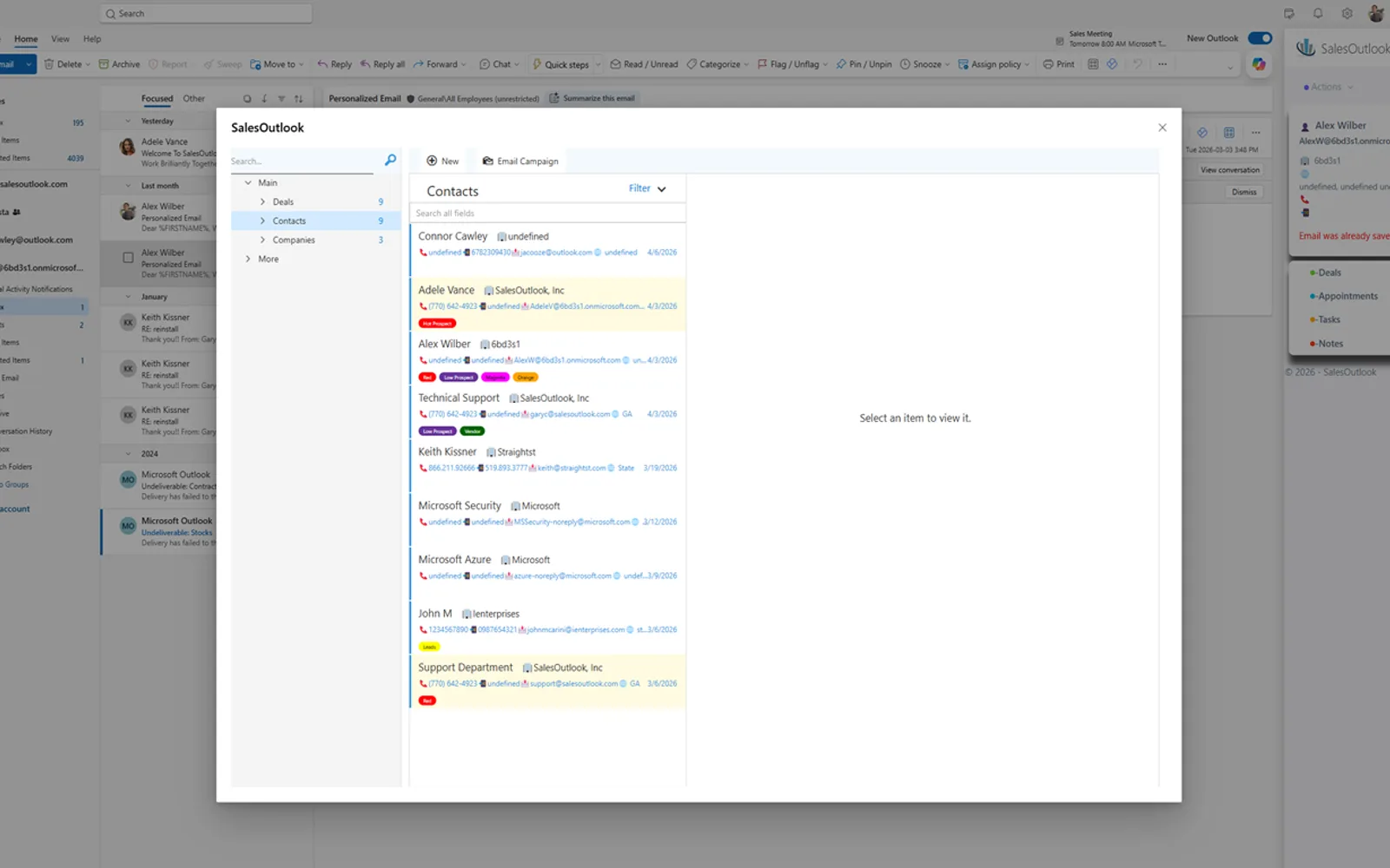Anywhere CRM — screenshot from the Microsoft Marketplace listing