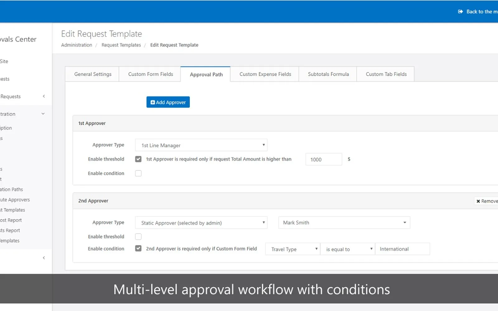 Approvals Center — screenshot from the Microsoft Marketplace listing