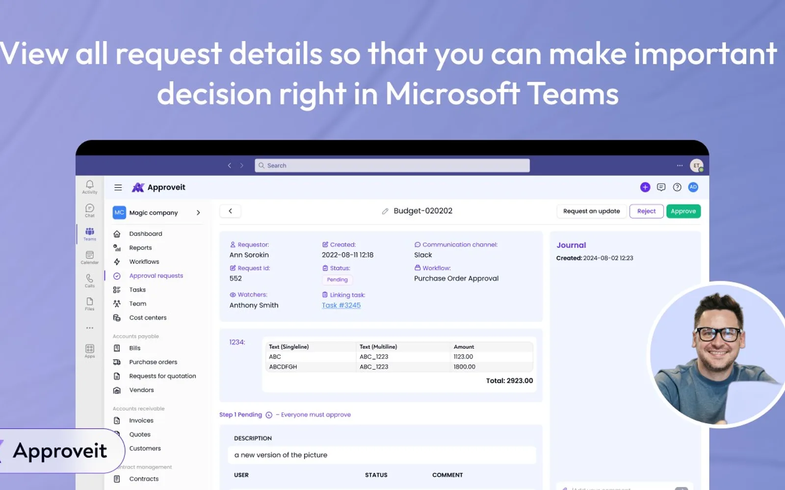 Approveit — screenshot from the Microsoft Marketplace listing