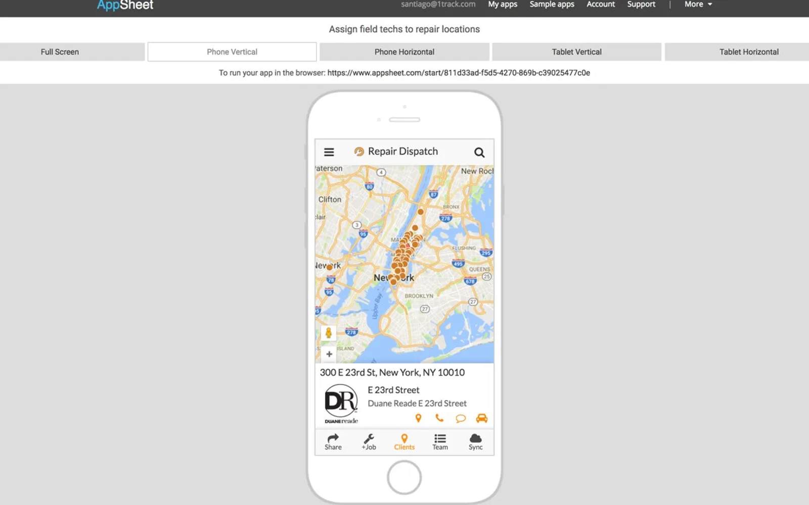 AppSheet — screenshot from the Microsoft Marketplace listing