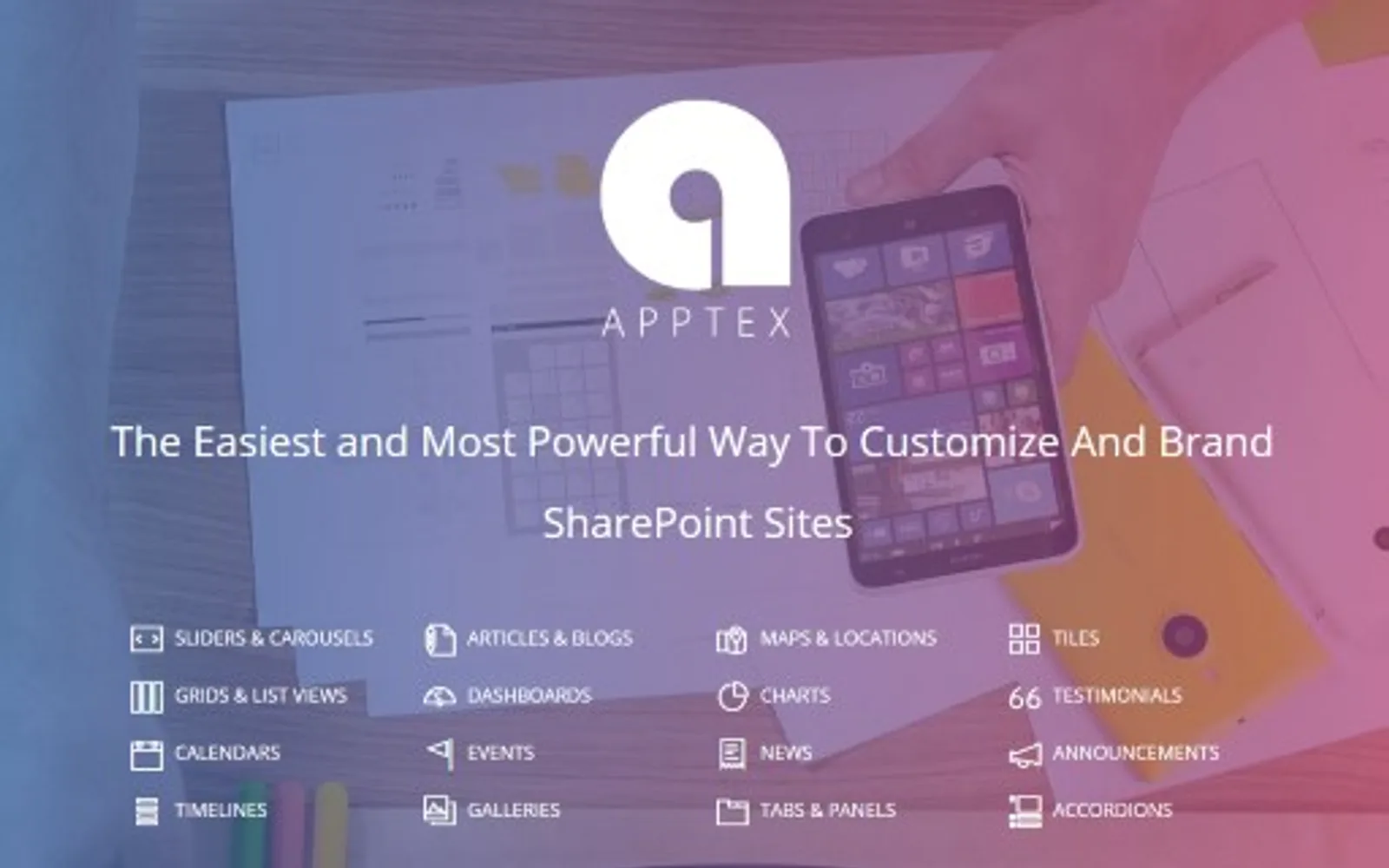 Apptex Designer — screenshot from the Microsoft Marketplace listing