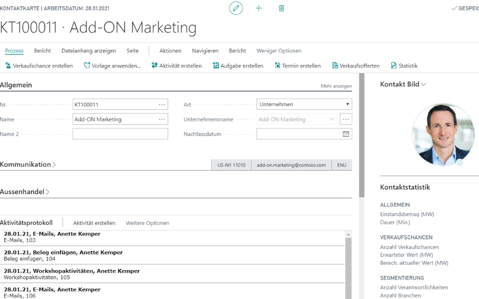 Aproda CRM (ASXR) — screenshot from the Microsoft Marketplace listing
