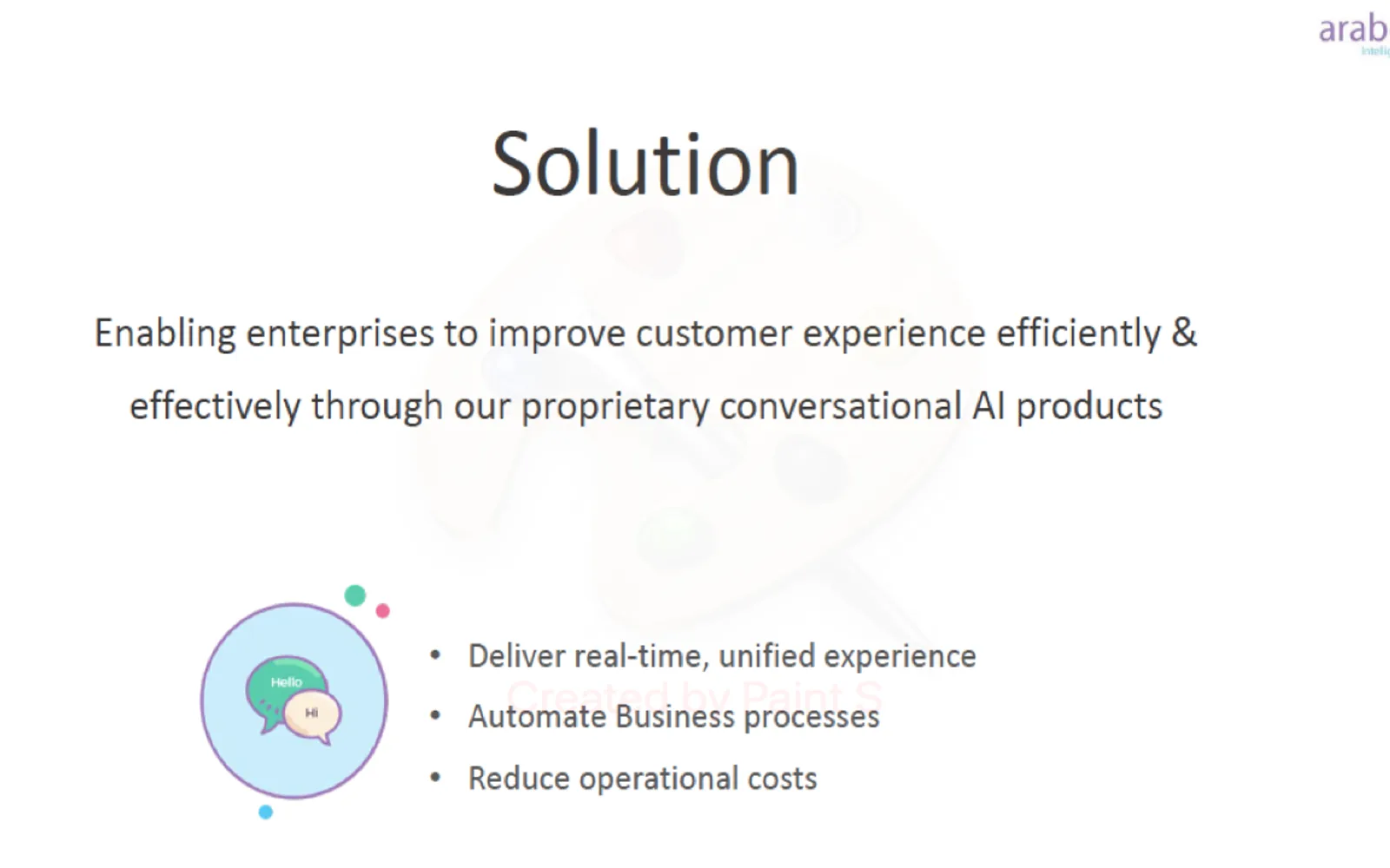 arabot chatbot for Enterprise — screenshot from the Microsoft Marketplace listing