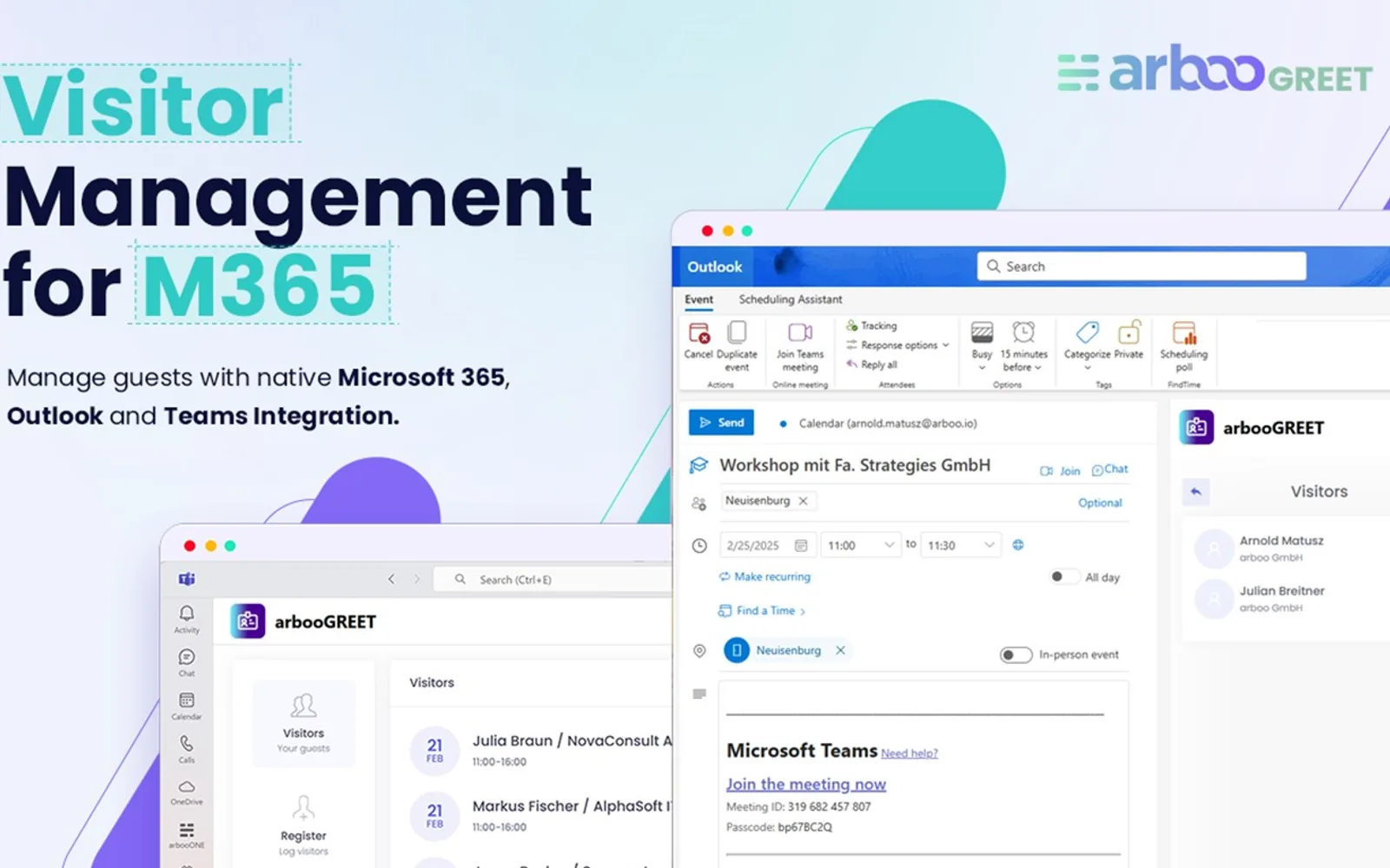 arbooGREET — screenshot from the Microsoft Marketplace listing