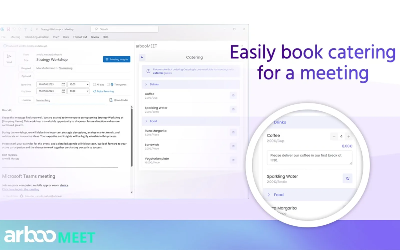 arbooMEET — screenshot from the Microsoft Marketplace listing