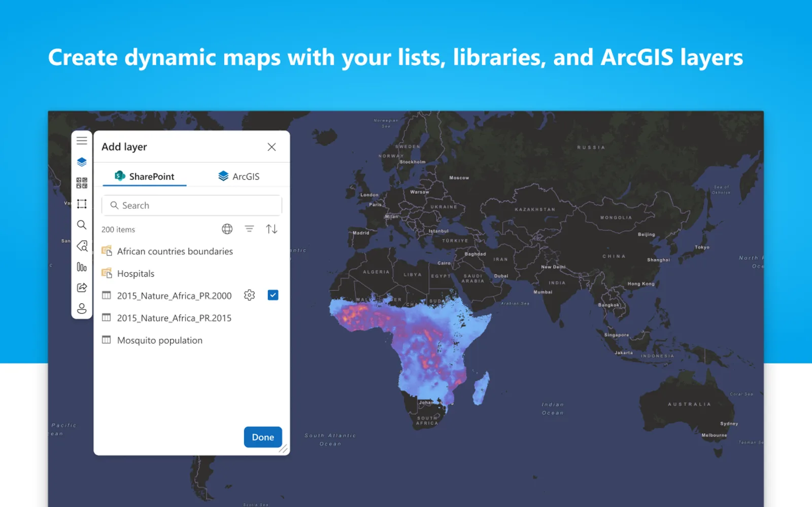 ArcGIS for SharePoint — screenshot from the Microsoft Marketplace listing