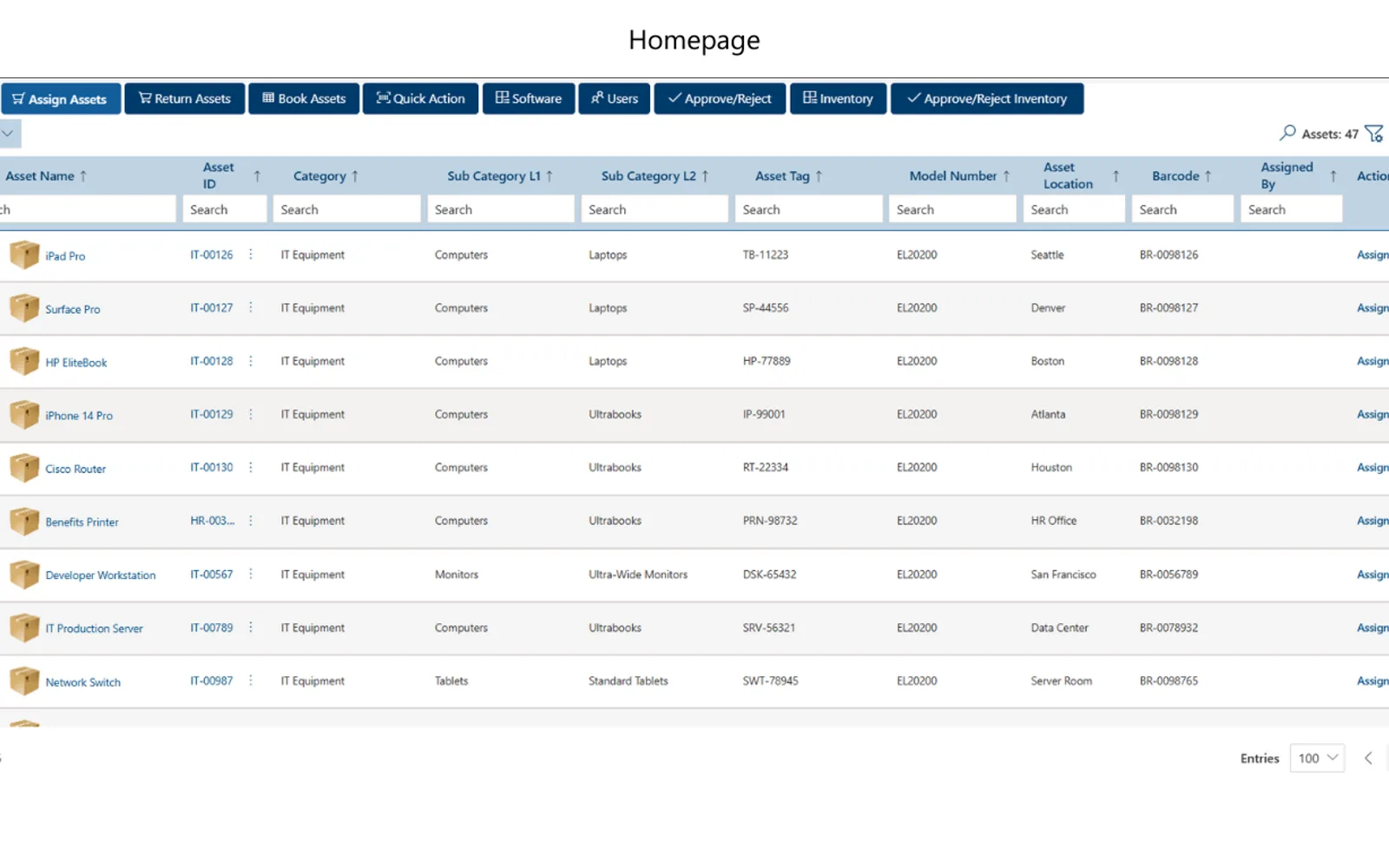 Asset 365 — screenshot from the Microsoft Marketplace listing