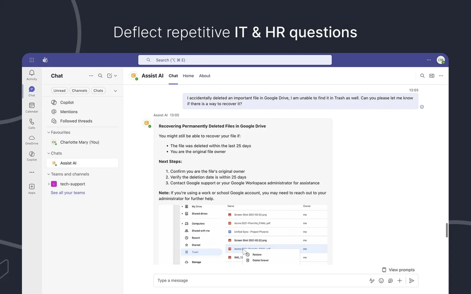Assist AI — screenshot from the Microsoft Marketplace listing