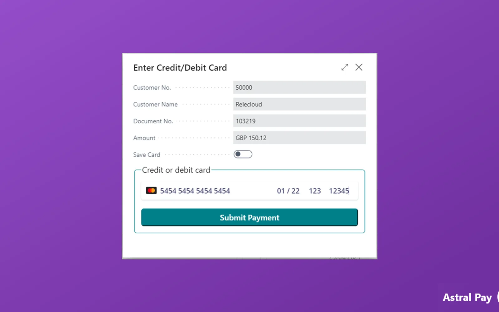 Astral Pay — screenshot from the Microsoft Marketplace listing