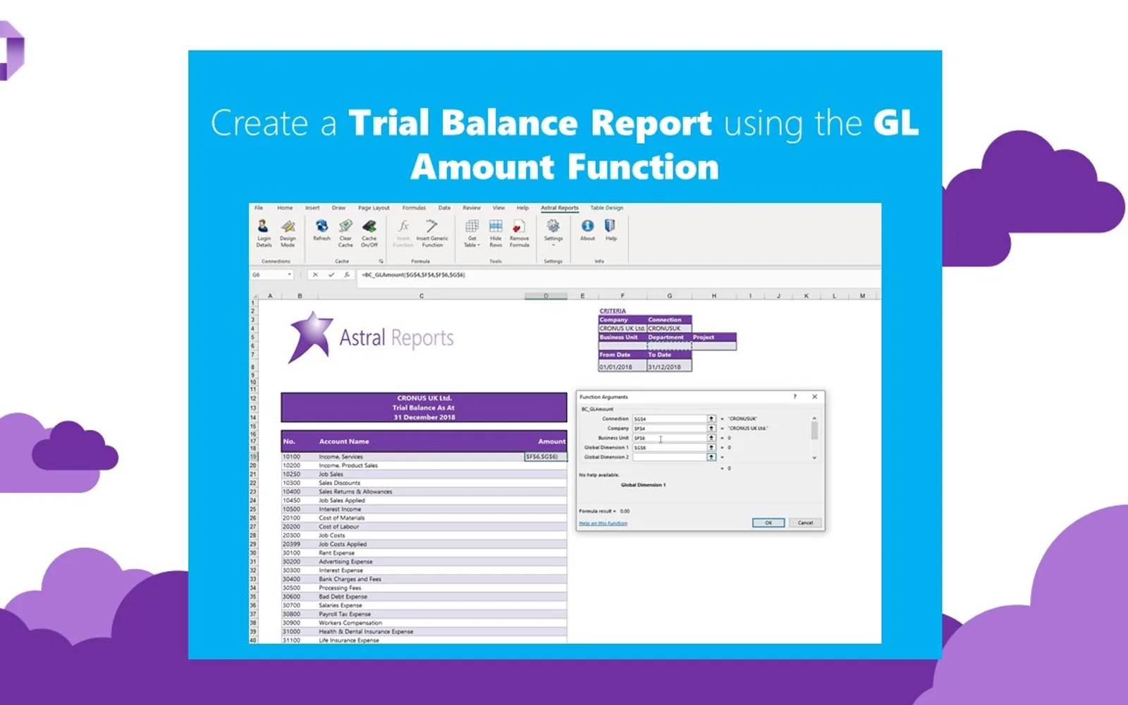 Astral Reports — screenshot from the Microsoft Marketplace listing