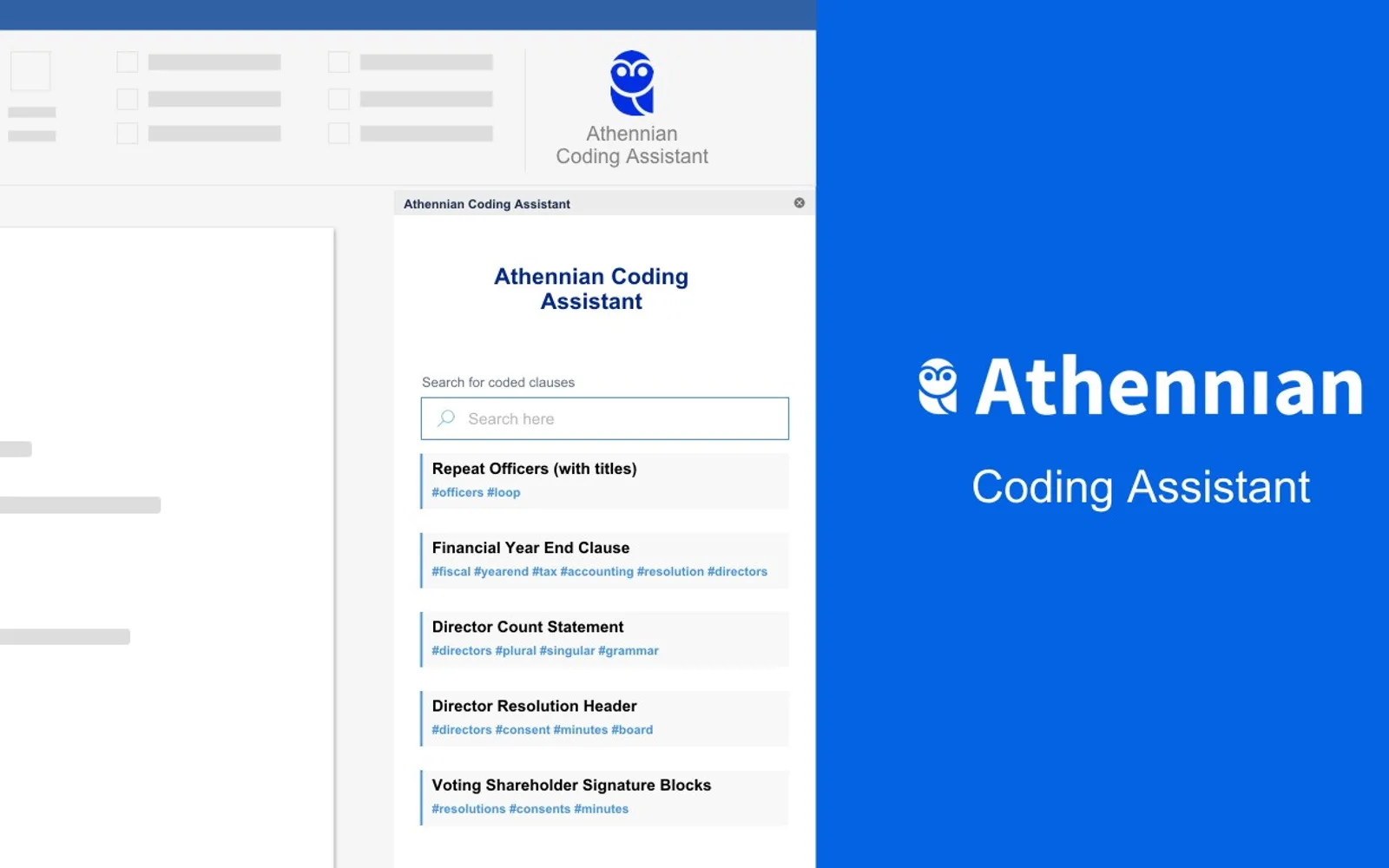 Athennian Coding Assistant — screenshot from the Microsoft Marketplace listing