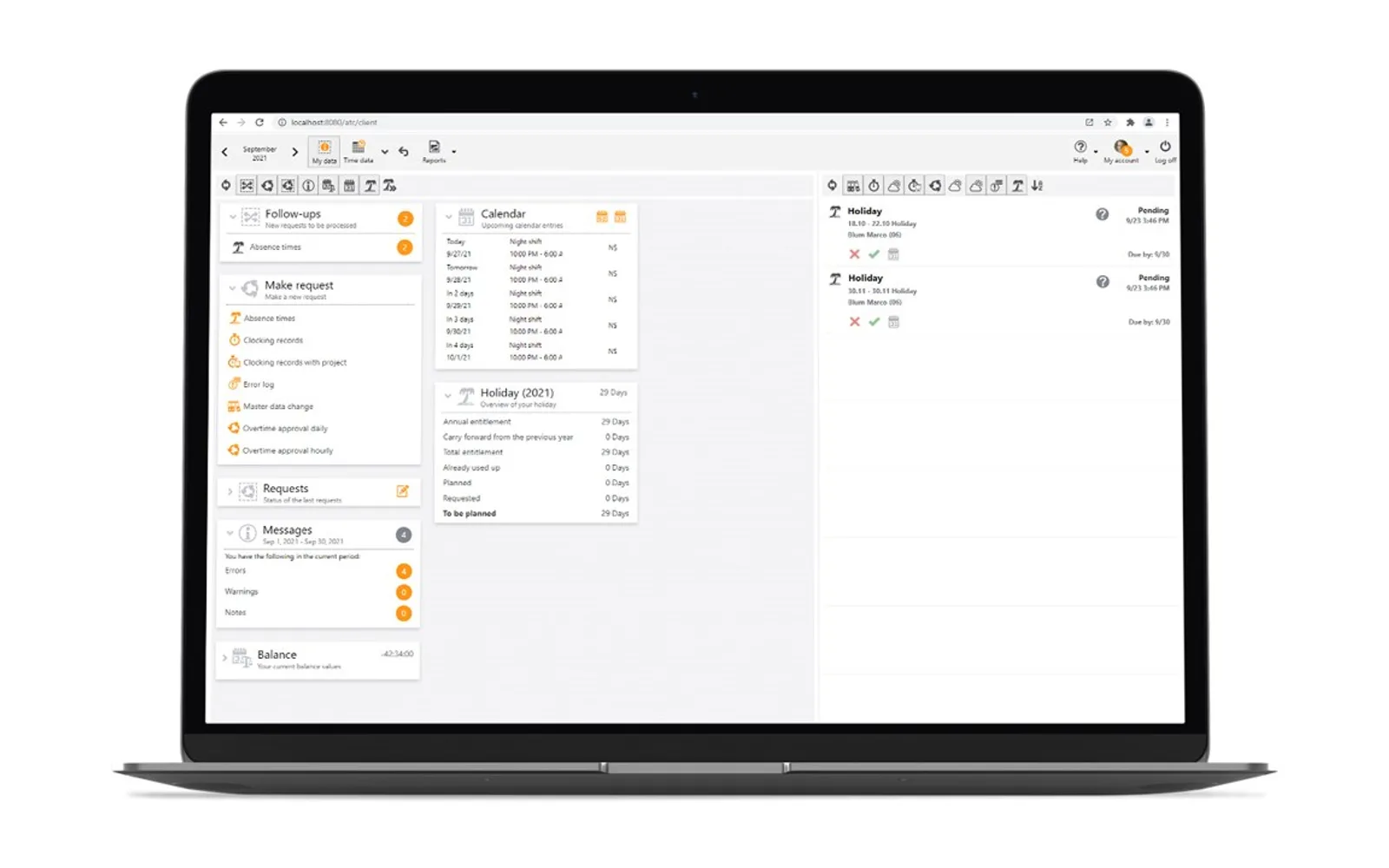 ATOSS Time Control — screenshot from the Microsoft Marketplace listing