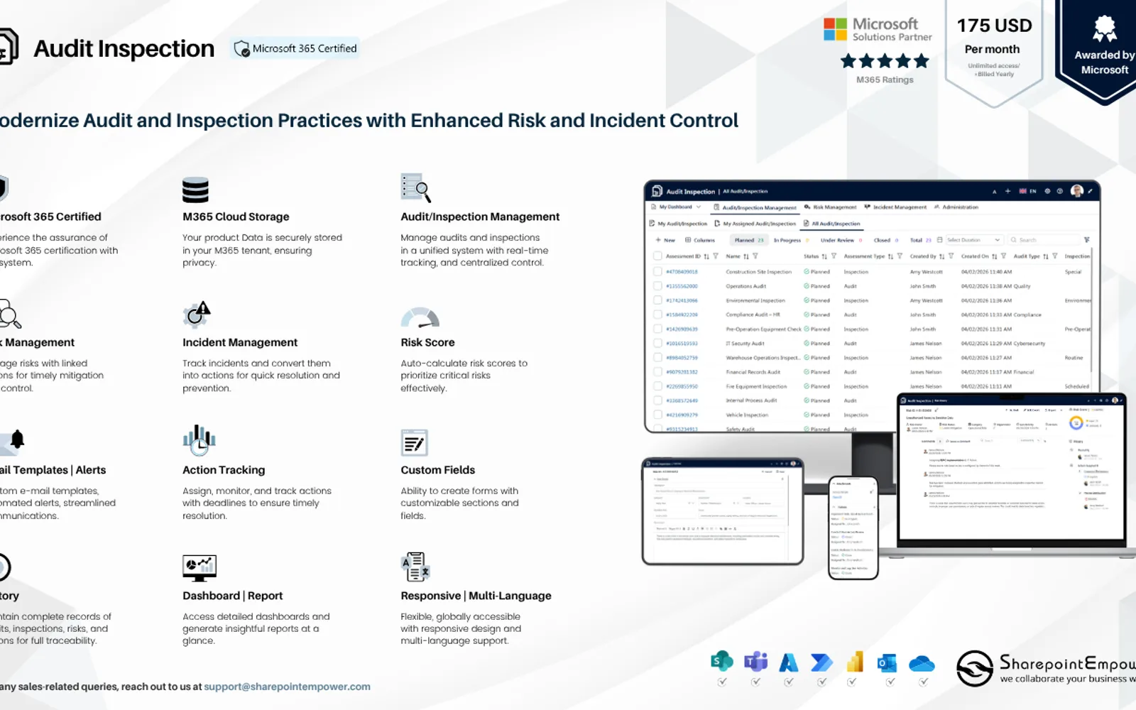 Audit Inspection — screenshot from the Microsoft Marketplace listing