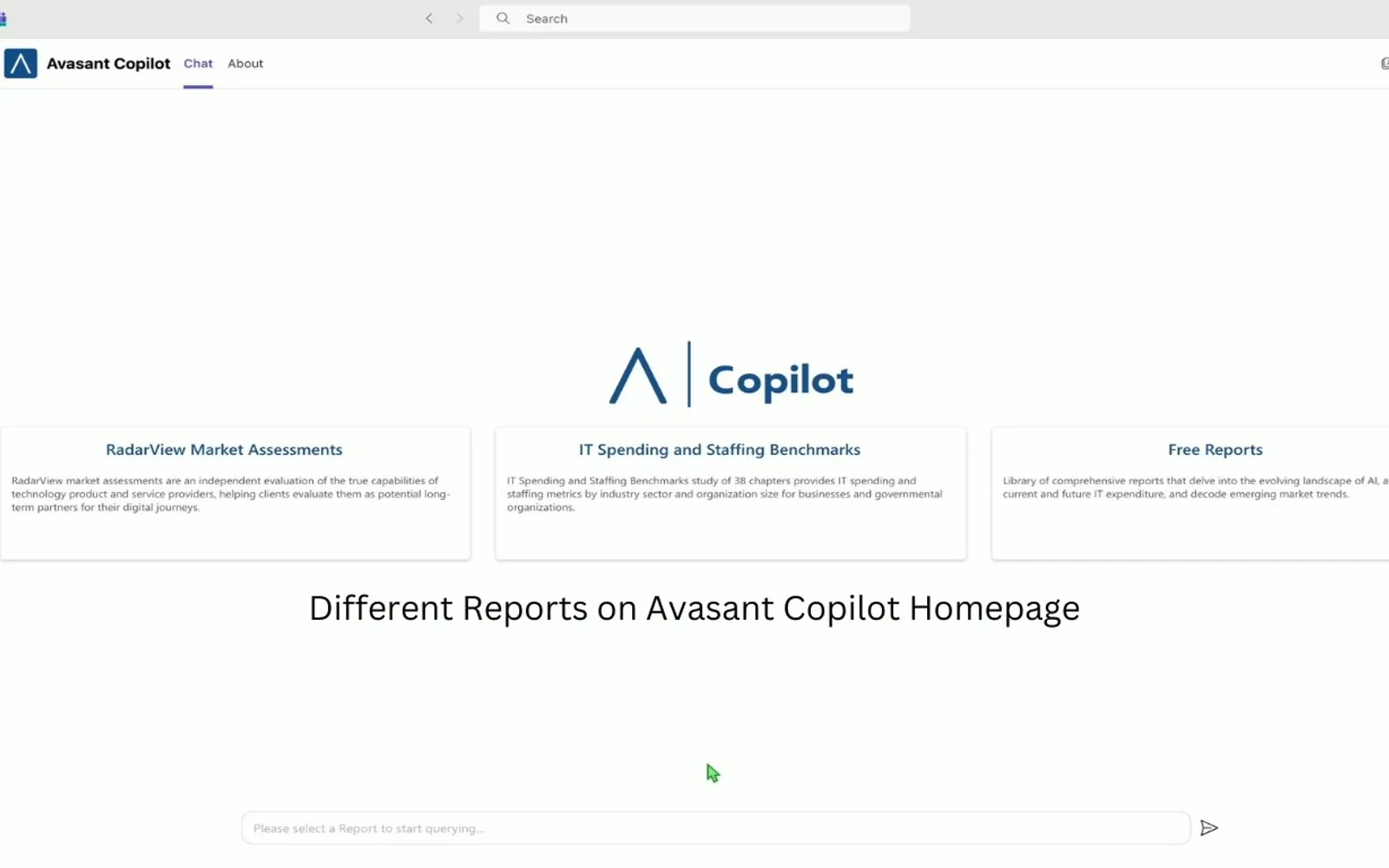 Avasant Copilot — screenshot from the Microsoft Marketplace listing