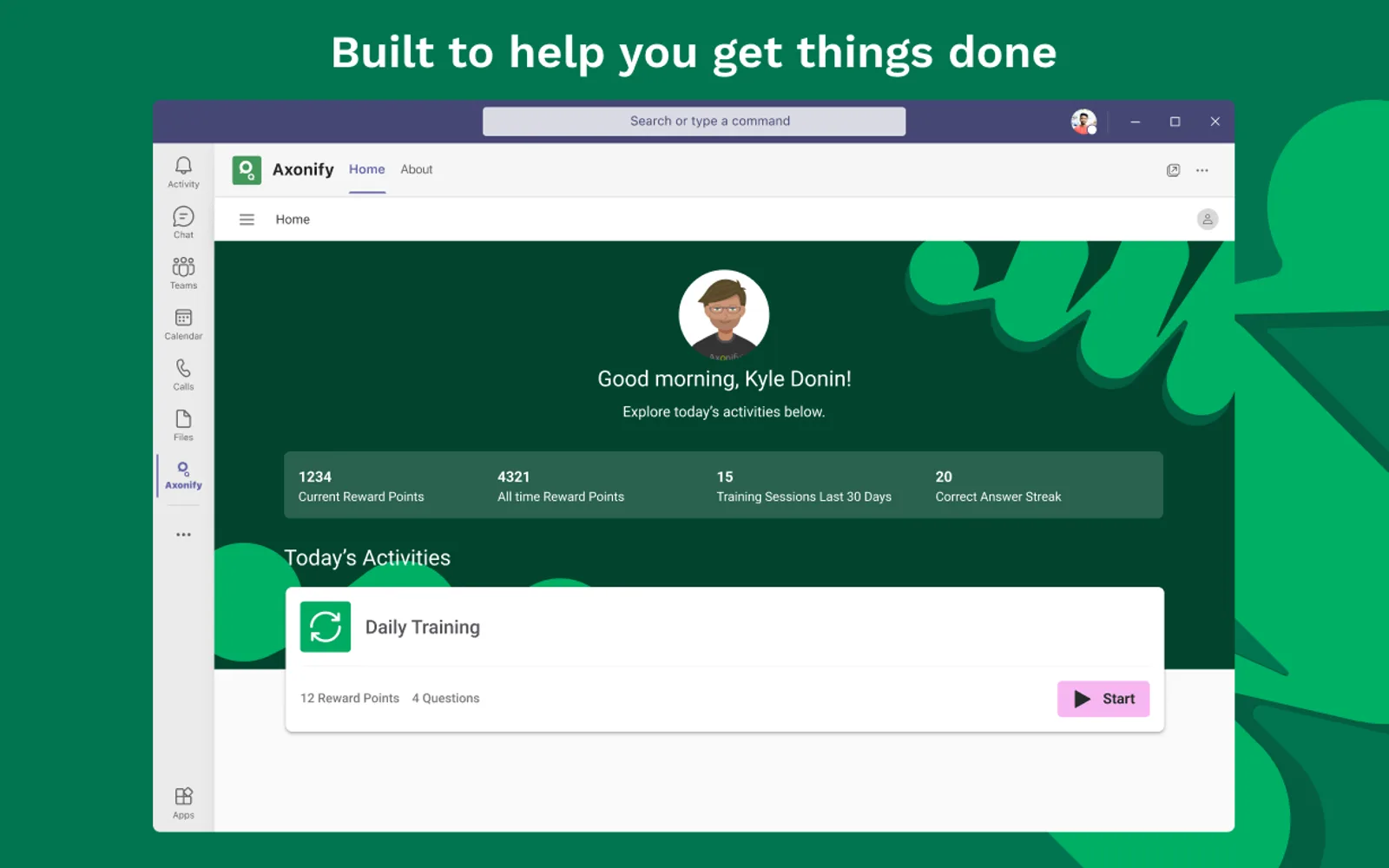 Axonify — screenshot from the Microsoft Marketplace listing
