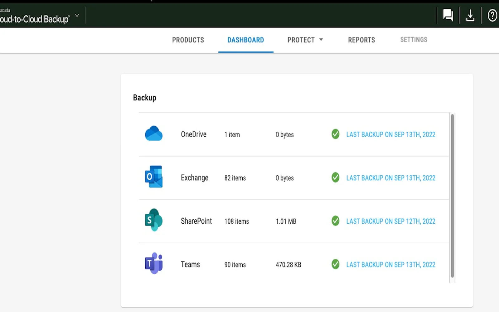 Barracuda Cloud-to-Cloud Backup — screenshot from the Microsoft Marketplace listing