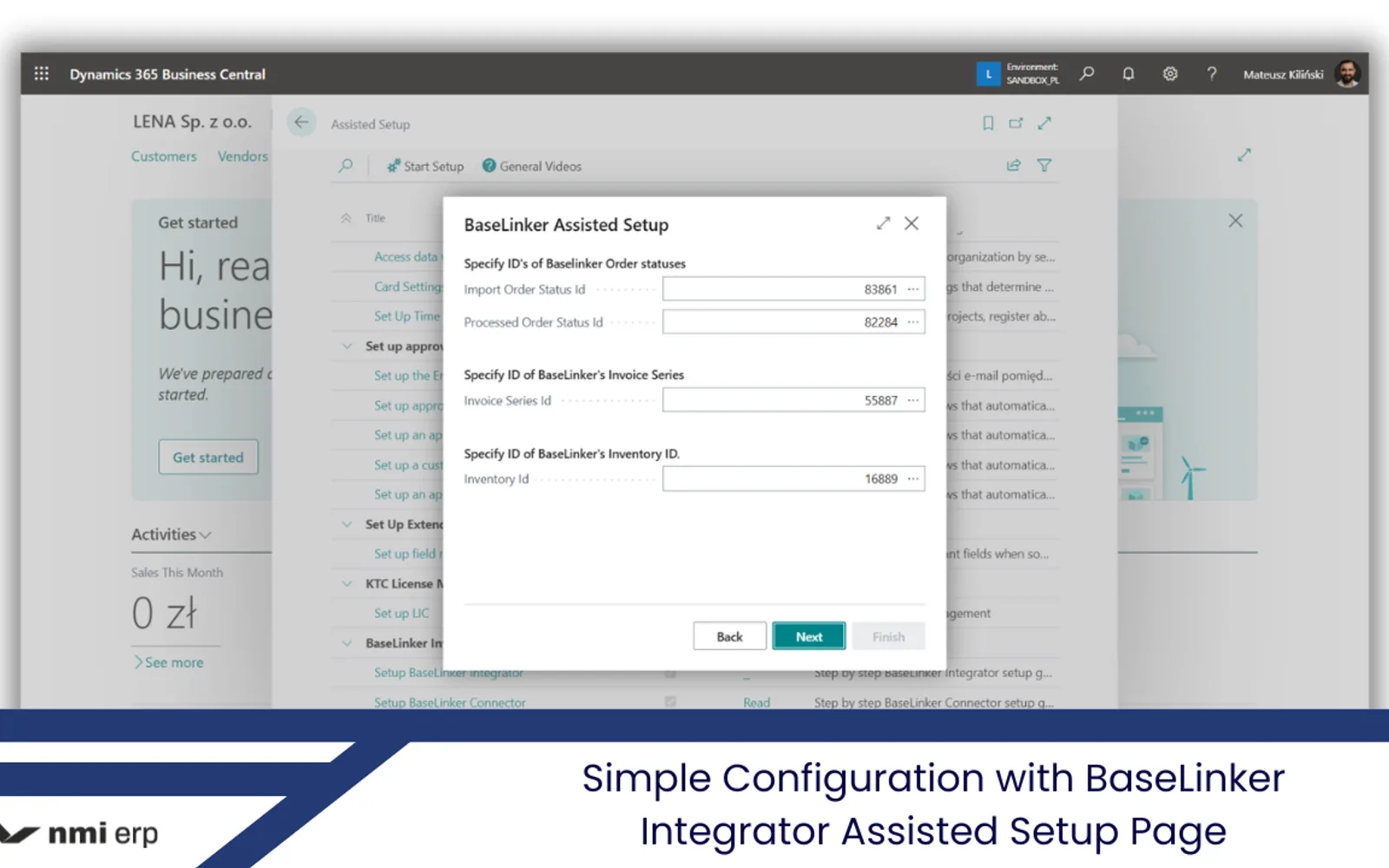 BaseLinker Integrator — screenshot from the Microsoft Marketplace listing
