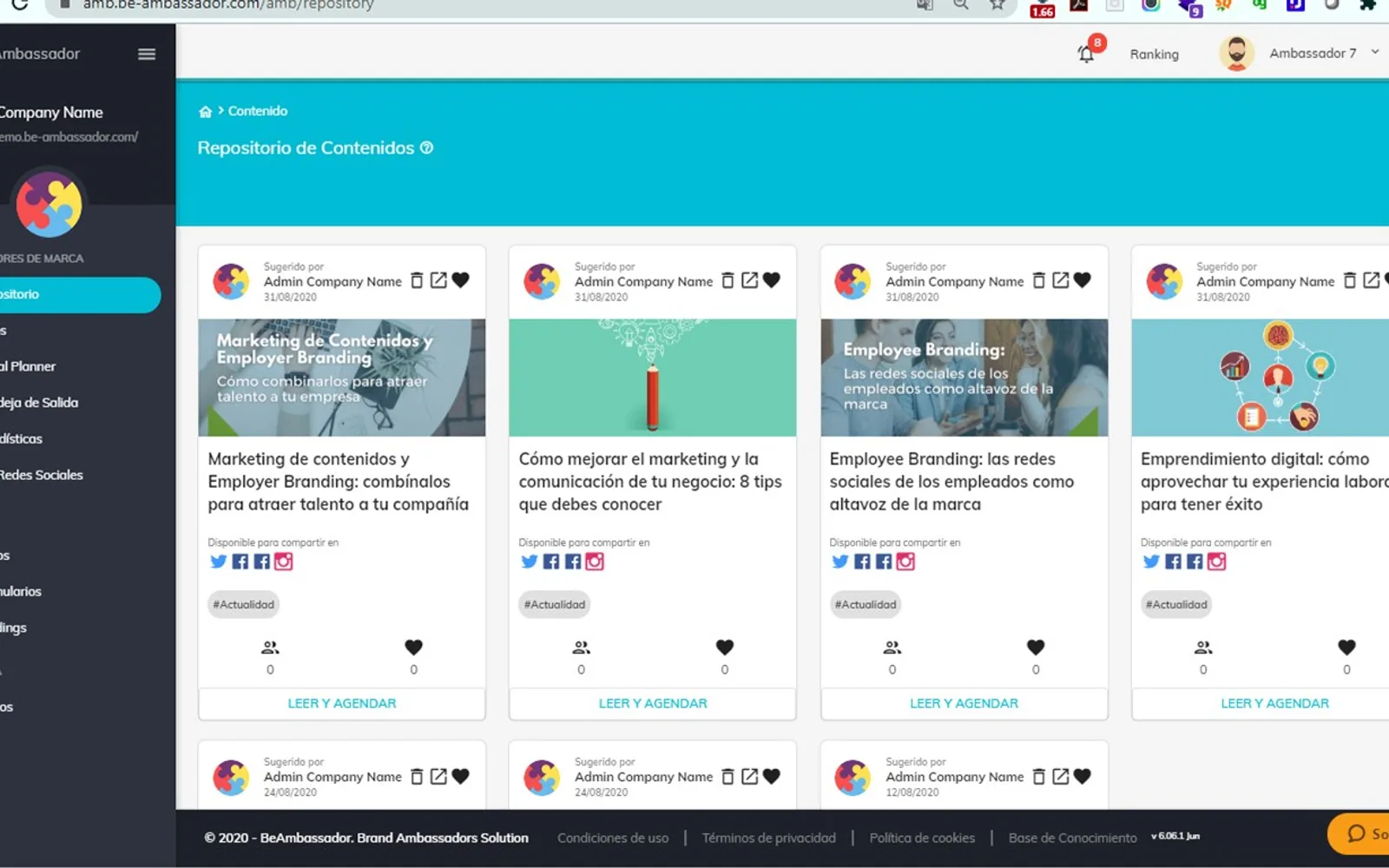 BeAmbassador — screenshot from the Microsoft Marketplace listing