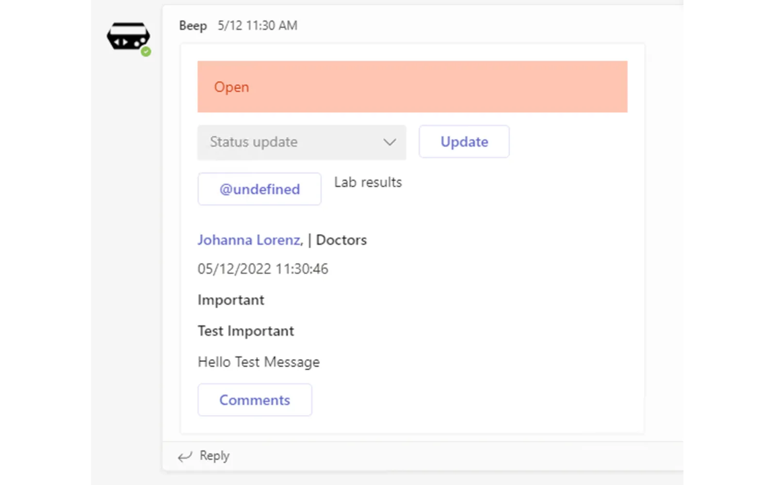 Beep — screenshot from the Microsoft Marketplace listing