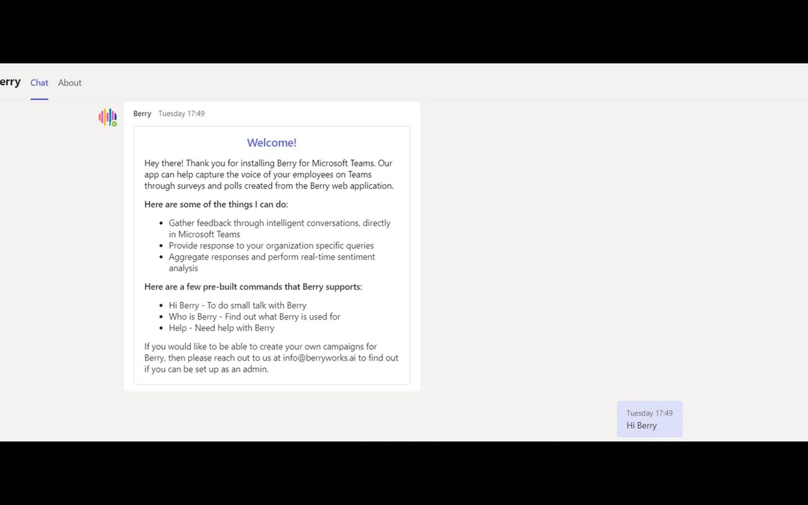 Berryworks — screenshot from the Microsoft Marketplace listing